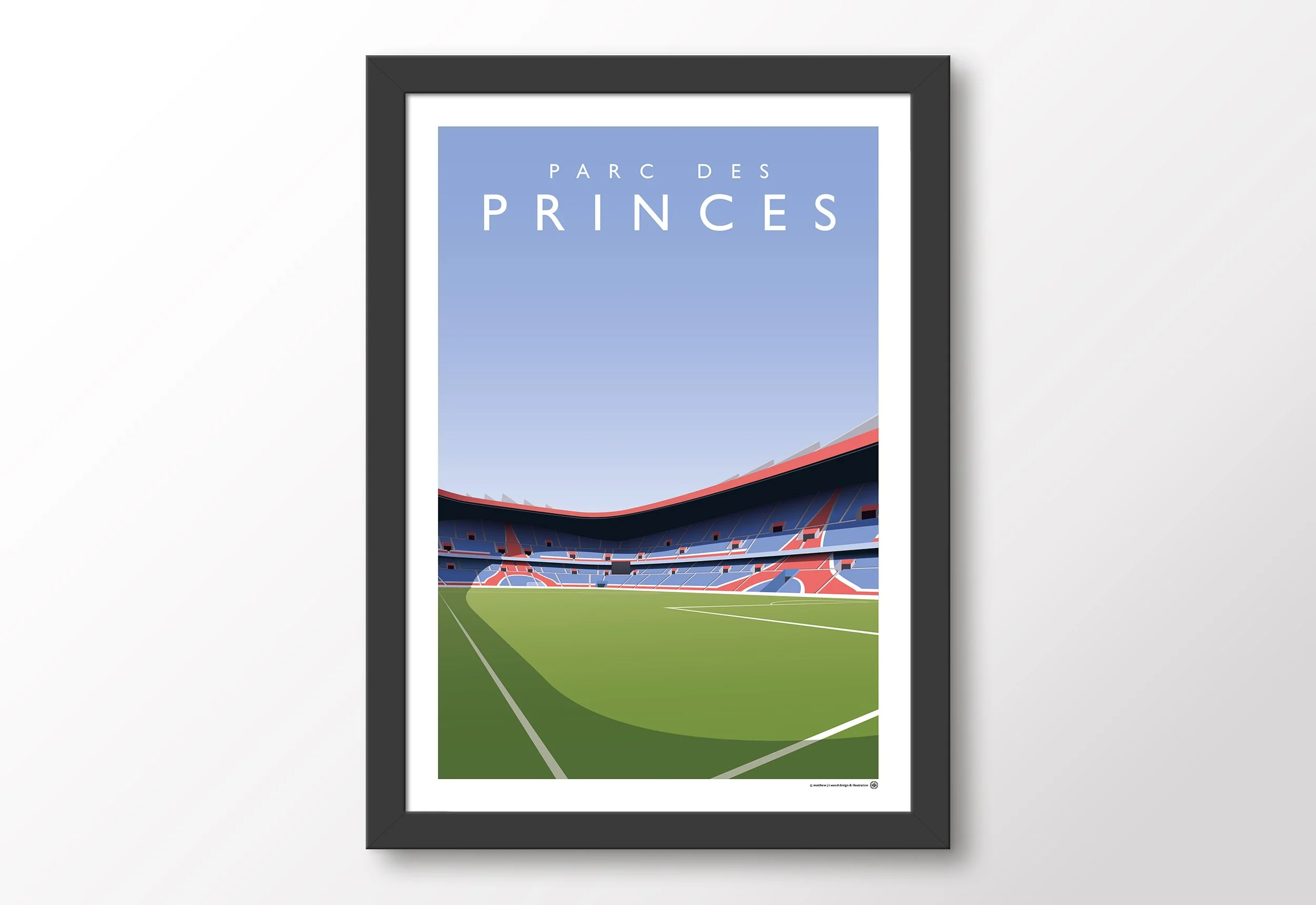 PSG Parc Des Princes Poster | Matthew J I Wood Design & Illustration